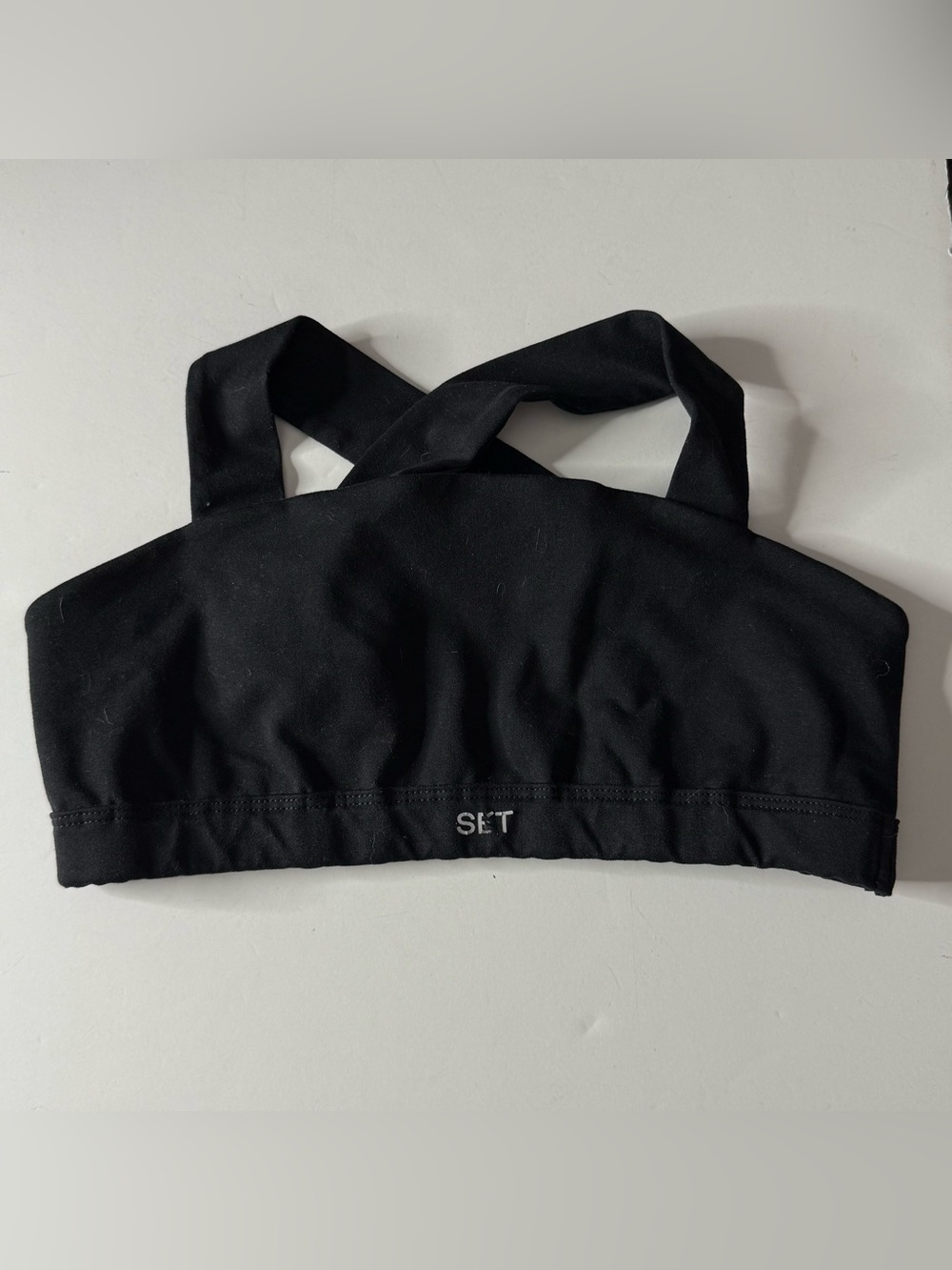 SET Active Black Stretch Sports Bralette